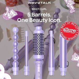 Wavytalk Purple Multi Curl Hair Styling Set